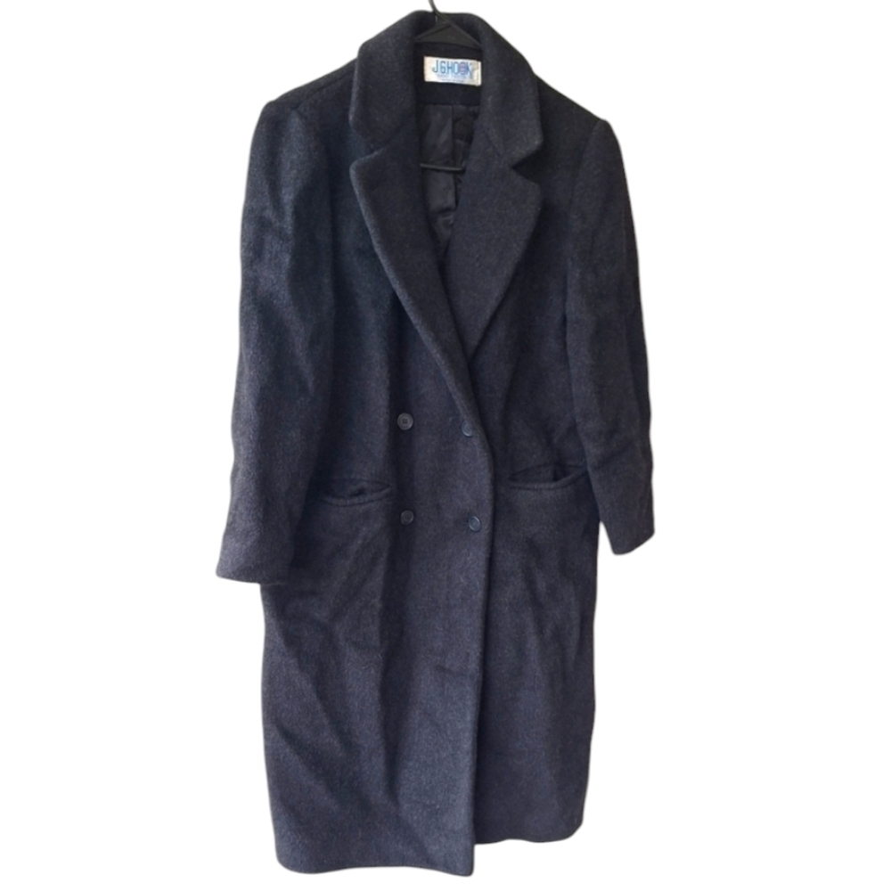Vintage J.G.Hook Demi Petite Gray Women's Coat 100% Pure Wool - Picture 2 of 9